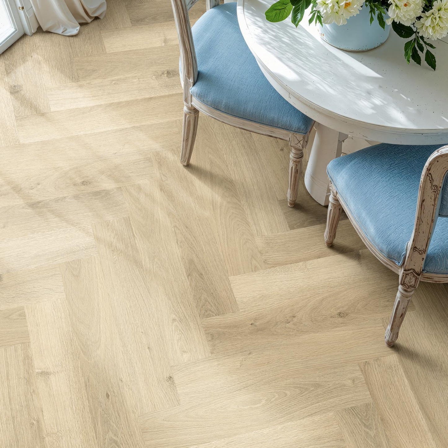 Natural Oak Herringbone