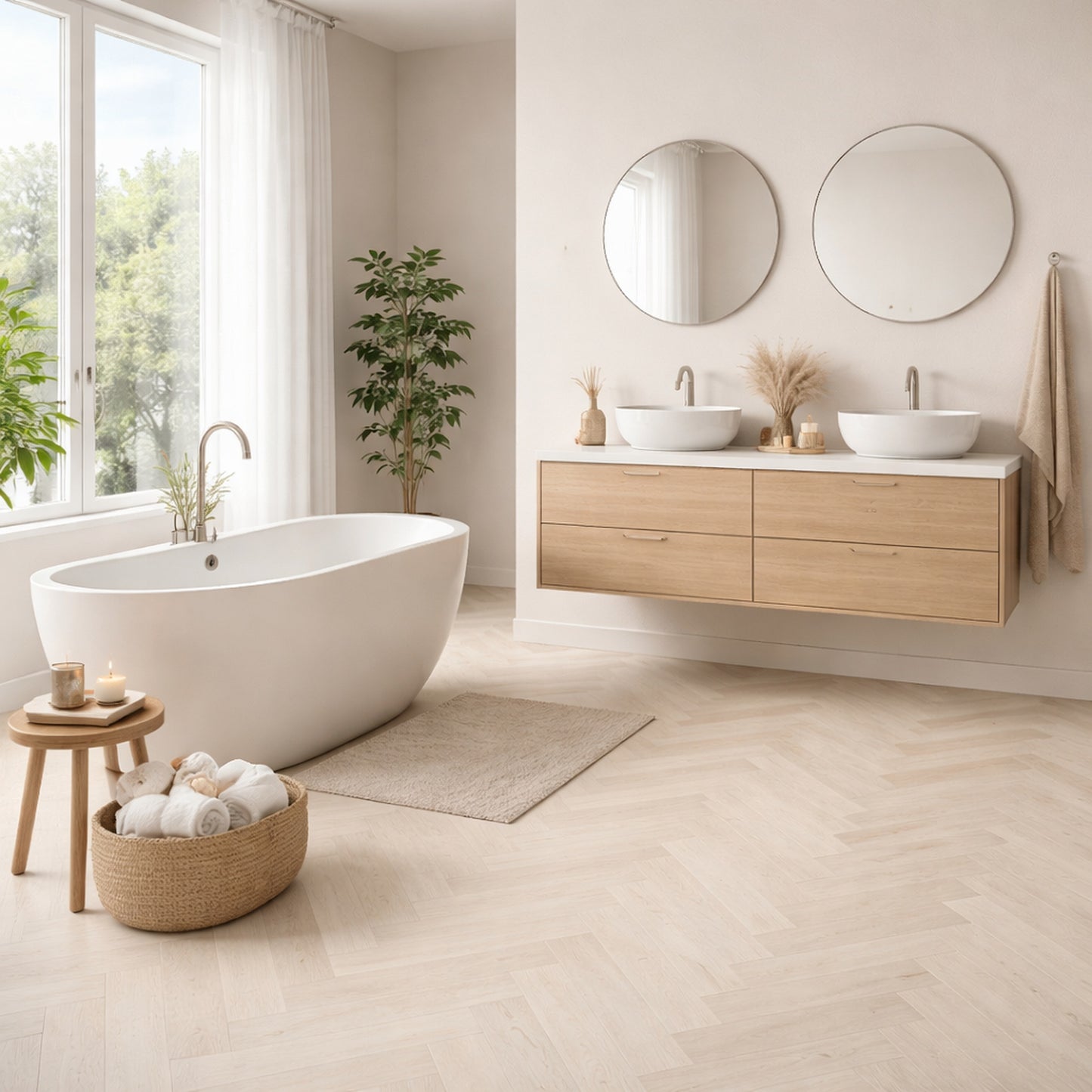 Halo Beach House Oak Herringbone